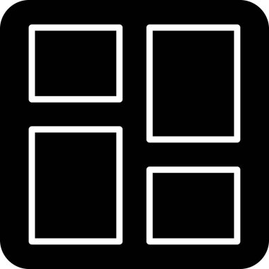 Kart simgesi, basit vektör illüstrasyonu