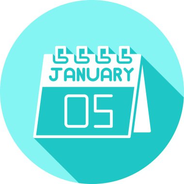 Beyaz arkaplanda basit bir simge bulunan tek bir günlük takvimdeki 25 Aralık tarihi