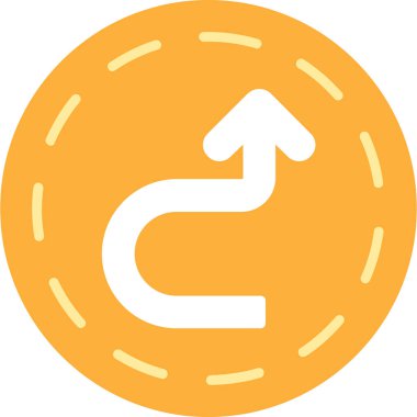 Ok. Web simgesi basit illüstrasyon