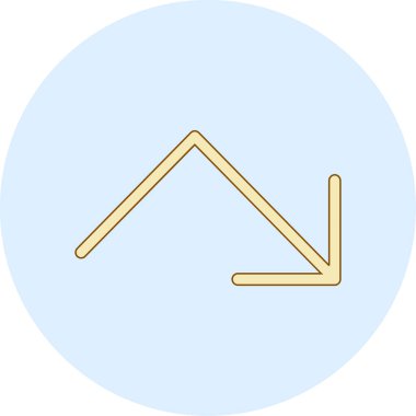 ok simgesi vektör illüstrasyonu