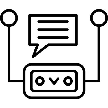 Sohbet mesajı simgesi, özet biçimi