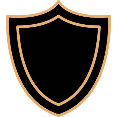 kalkan simgesi, vektör illüstrasyonu