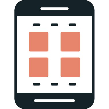 - Telefon. Web simgesi basit illüstrasyon