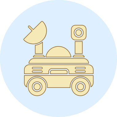 Modern araba simgesinin vektör illüstrasyonu