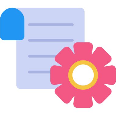 Çiçek tasarım ögesi simgesi