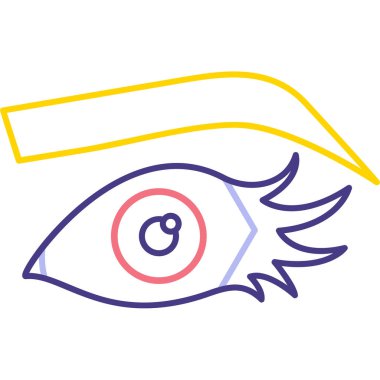 Göz simgesi vektör illüstrasyonu