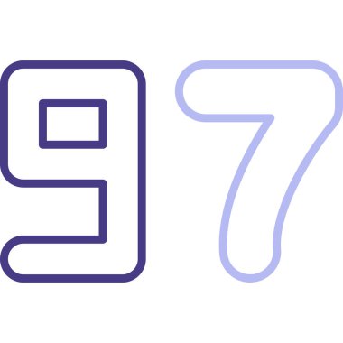 8 numaralı simge tasarım vektörü