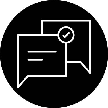 Sohbet yorum mesajı simgesi