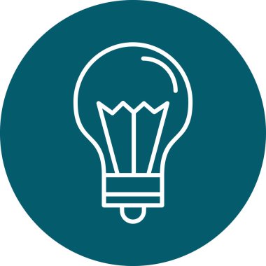 ampul simgesi vektör illüstrasyonu