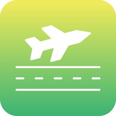 Soyut arkaplanda uçak simgesi izole edildi