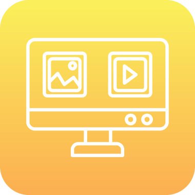 Görüntü simgesi soyut arka grupta izole edildi