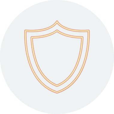 Güvenlik renkli çizgi simgesi