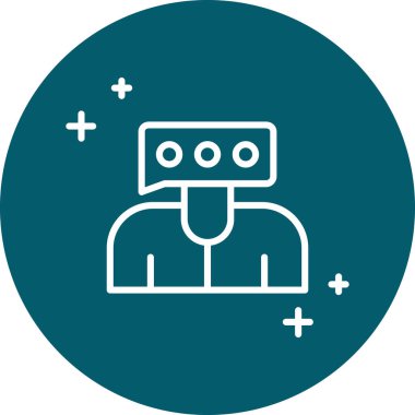 robot ikon vektör illüstrasyonu