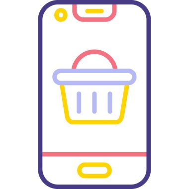 Mobil Alışveriş. Basit tasarım