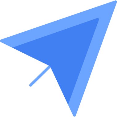 Ok. Web simgesi basit illüstrasyon