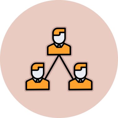 takım insanları ikon vektör illüstrasyonu