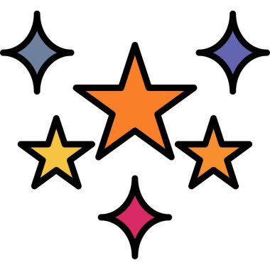 yıldız simgesi vektör illüstrasyonu