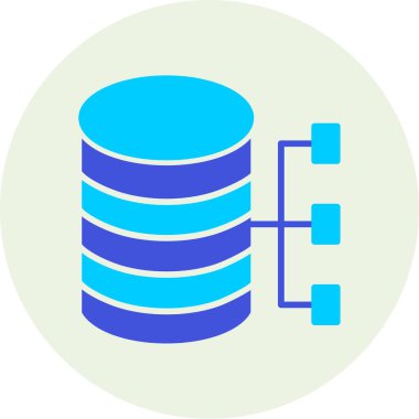 Veritabanı sunucu vektör simgesi