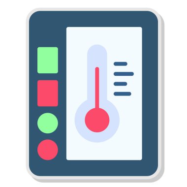 Düz biçimde iklim kontrol ikonu