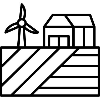 Rüzgar türbini. özet simgesi