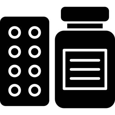 ilaç simgesi, vektör illüstrasyonu