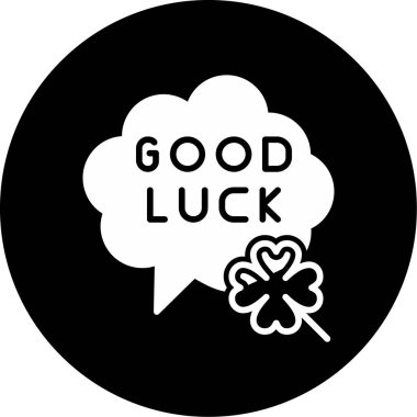 İyi şanslar vektör şanslı simgesi