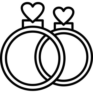 Alyans vektör simgesi