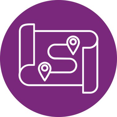 Konum imleci simgesine sahip harita işaretleyici.