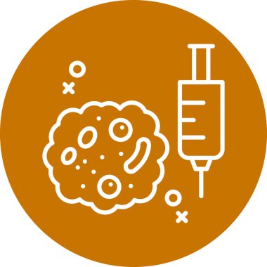 Aşı. Web simgesi basit illüstrasyon