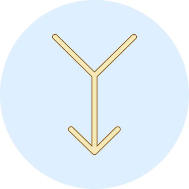 ok simgesi vektör illüstrasyonu