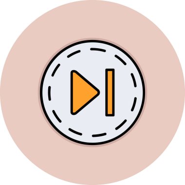 oyuncu vektör simgesi modern illüstrasyon