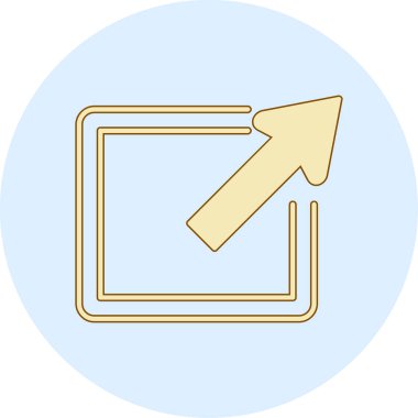 ok simgesi vektör illüstrasyonu