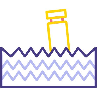 Yüzme havuzu. vektör simgesi basit tasarım