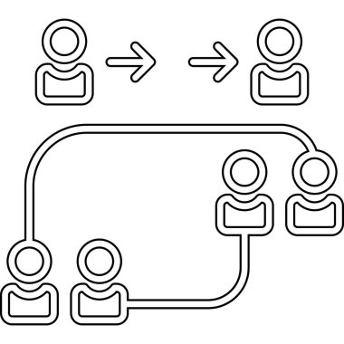 İş kavramı kutsal kişilerin resmi, vektör çizim