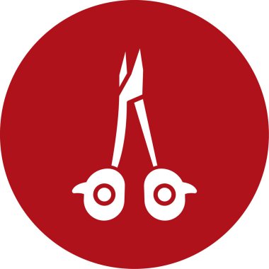 makas simgesi vektör illüstrasyonu