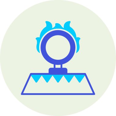 Yangın. Web simgesi basit tasarım