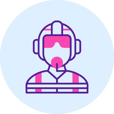 Çizgi film simgesinin vektör çizimi