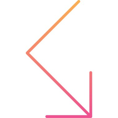 Beyaz arkaplanda vektör ok işareti izole edildi