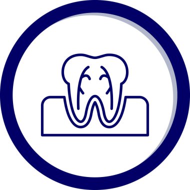 diş hekimi simge vektör çizim