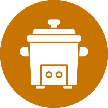 Modern fırın simgesinin vektör çizimi