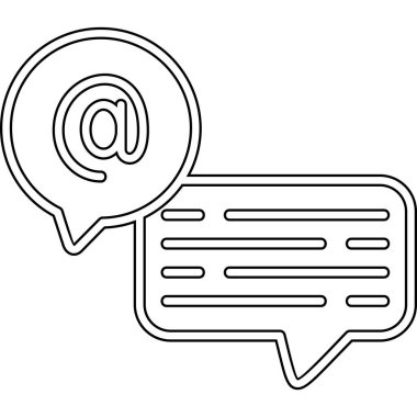 ileti simgesi tasarımı, vektör illüstrasyonu 10 grafik