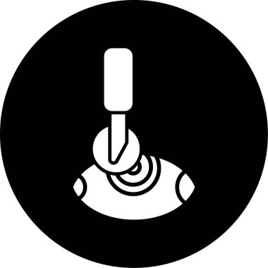 Glaukoma Cerrahi vektör ikonu. Basit tasarım