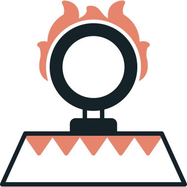 Meşale simgesi vektör illüstrasyonu