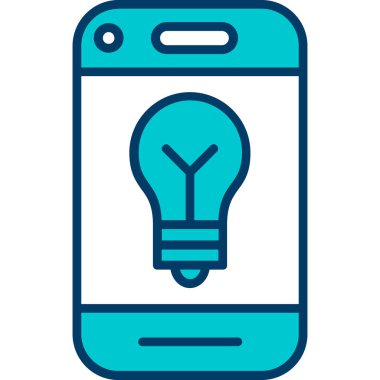 Akıllı telefon simgesi vektör illüstrasyon tasarımlı akıllı telefon