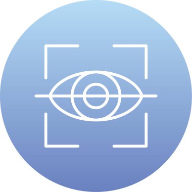 Göz. Web simgesi basit illüstrasyon