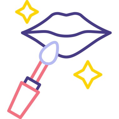 Ruj izi. Web simgesi basit illüstrasyon