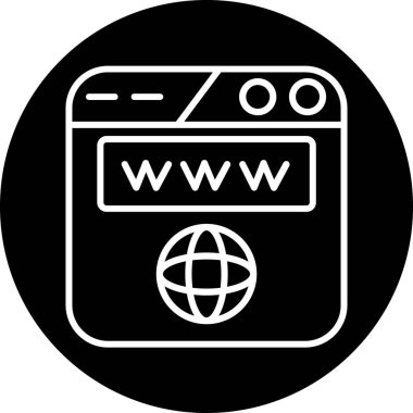 internet web vektör simgesi