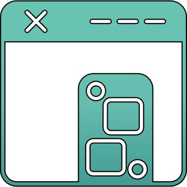 Modern b 'nin vektör illüstrasyonu eksik simgesi