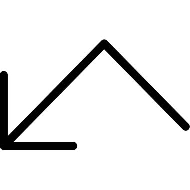 Bir çizgi simgesinin vektör illüstrasyonu