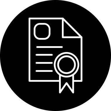 Belge simgesinin vektör illüstrasyonu